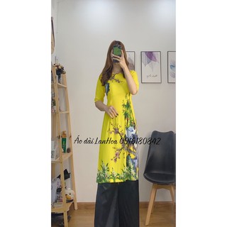 Set áo dài cách tân vai bồng (ảnh thật)