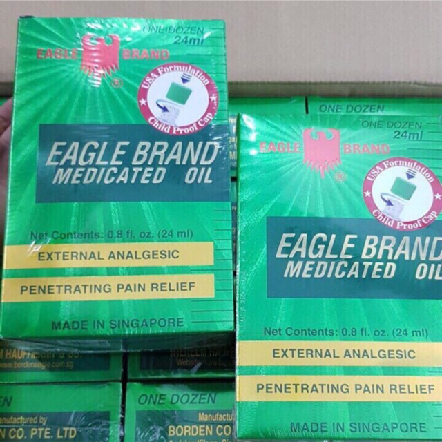 dầu gió xanh Eagle Brand hàng mỹ 24ml