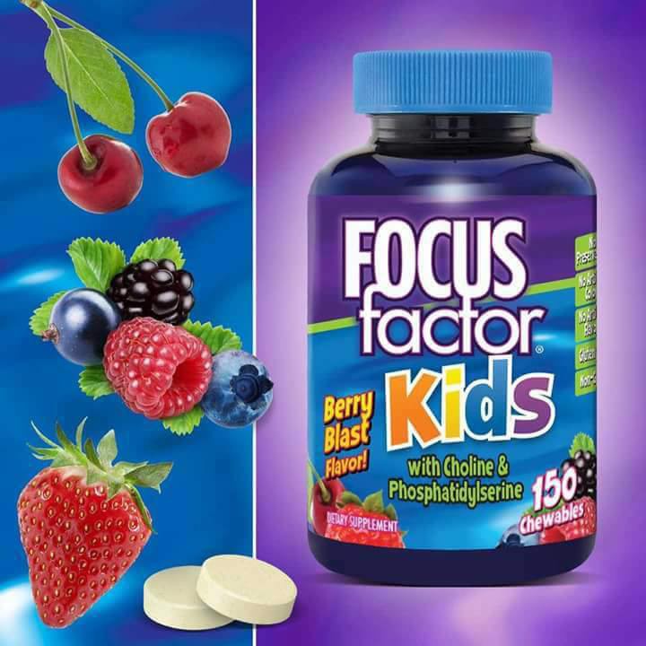 Kẹo Phát Triển Trí Não Focus Factor Kids 150 Viên