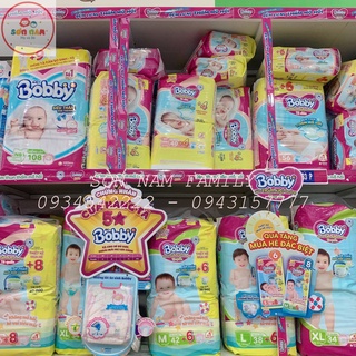 Tã Bỉm BOBBY Dán/Quần Cộng Miếng Đủ Size NB108/XS72/S80/M76/L68/XL62/XXL56