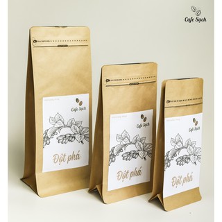 [Nhập mã CAFEFOX09 giảm 50%] Cà phê nguyên chất Arabica + Robusta - FOX CAFE - Đột Phá 1kg