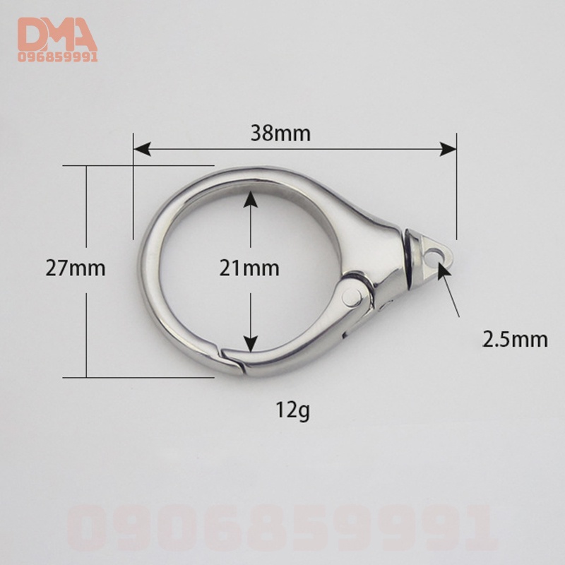 Móc khóa,móc treo phụ kiện EDC inox 304 -