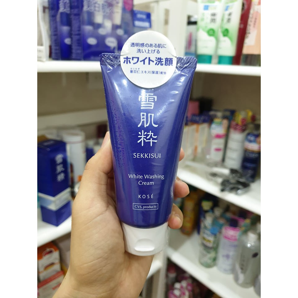 Sữa rửa mặt trắng da Kose Sekkisui White Washing Cream