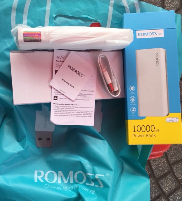 Pin dự phòng romoss solit 5 10000mAh chính hãng