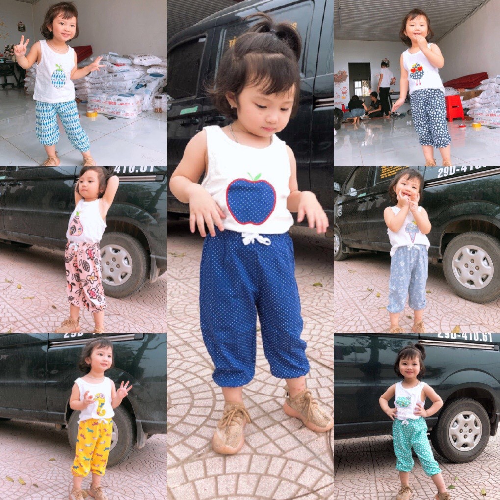 bộ alibaba cho bé gái cotton 100pc