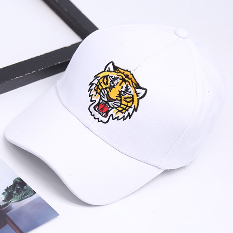 Mũ Lưỡi Trai LINJW Thêu Hình Con Hổ Phong Cách Hàn Quốc Năng Động Dành Cho Cả Nam Và Nữ