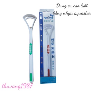 Dụng cụ cạo lưỡi bằng nhựa Aquastar
