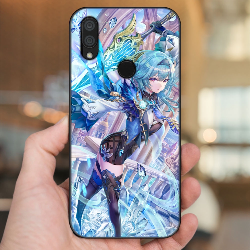 Ốp lưng Xiaomi Redmi 7 viền đen in hình Eula Genshin Impact