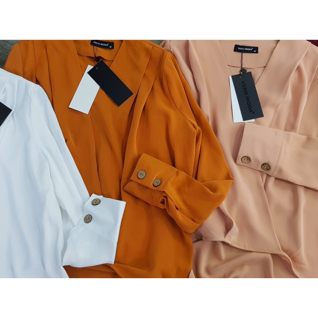 Áo lụa V.eromoda vạt chéo
