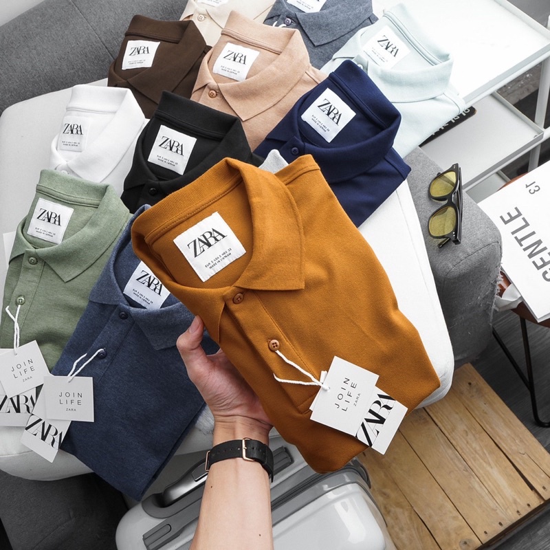 Áo thun nam polo có cổ ZR thun cao cấp thấm hút tốt