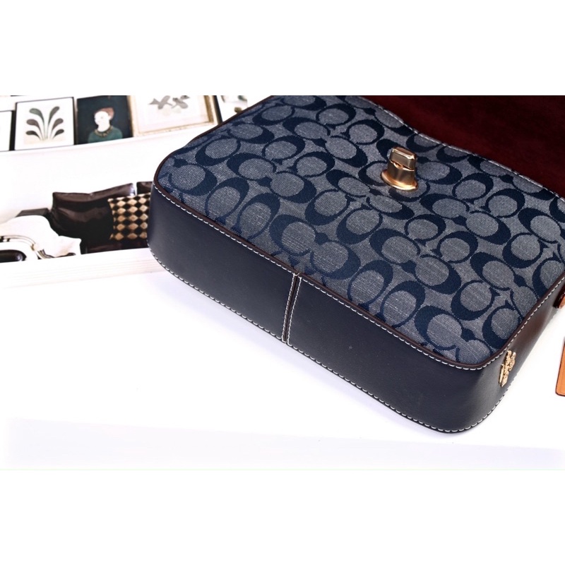 Túi xách Coach Marlie phối jeans cực chất