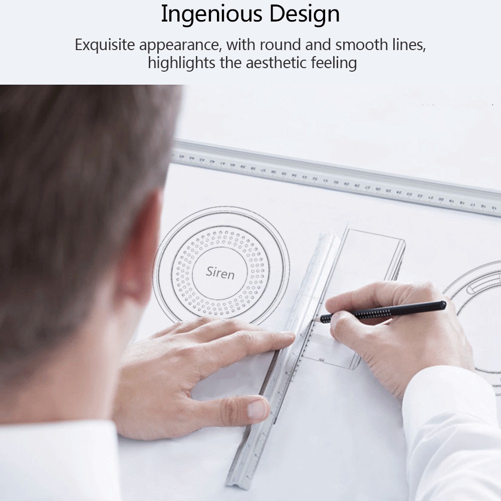 Âm thanh và ánh sáng không dây 433mhz siren treble siren