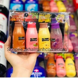 Sét 4 chai sữa tắm Cottage Pháp 50ml/chai