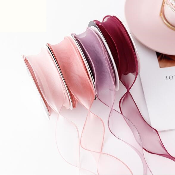 Cuộn Dây Ruy Băng 9M Màu Vàng Dùng Để Gói Quà