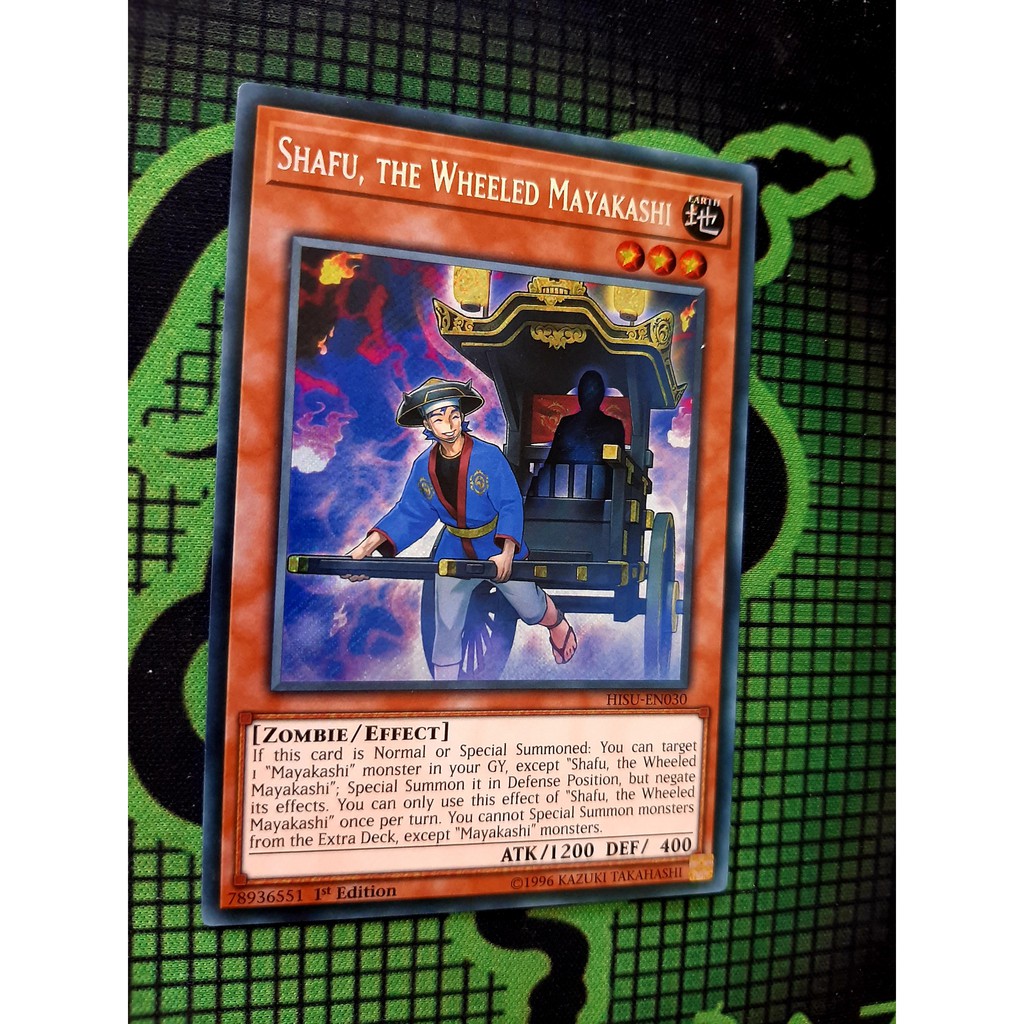 [ ĐỖ LẠC SHOP ] THẺ BÀI YUGIOH TCG - NEAR MINT Shafu, the Wheeled Mayakashi - HISU-EN030 - Secret Rare