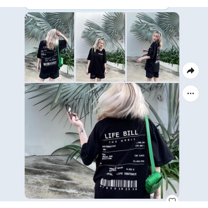 Áo phông LIFE in lưng TTA977