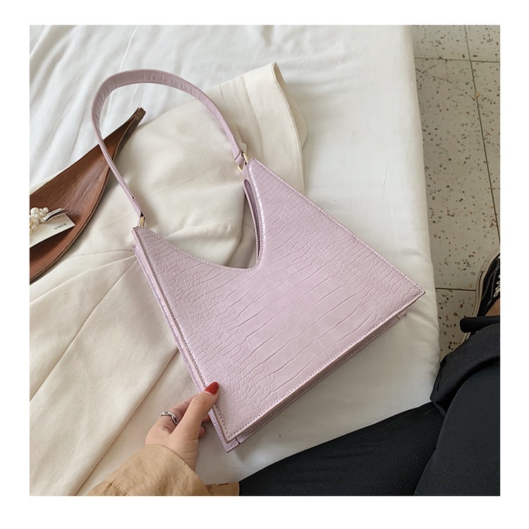 Túi Xách Đeo Vai Họa Tiết Da Cá Sấu Cỡ Lớn Thời Trang Mùa Hè 2022 Cho Nữ