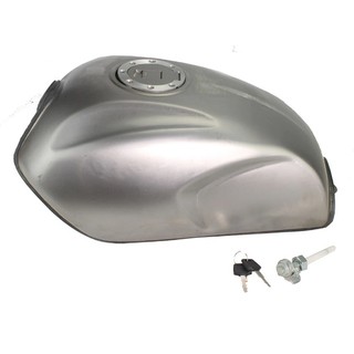 BÌNH XĂNG XE MÁY ĐỘ 125 CLASSIC, Cafe racer - LOẠI LỚN BÌNH MỘC, CHƯA SƠN. Đầy đủ nắp khóa xăng theo bộ