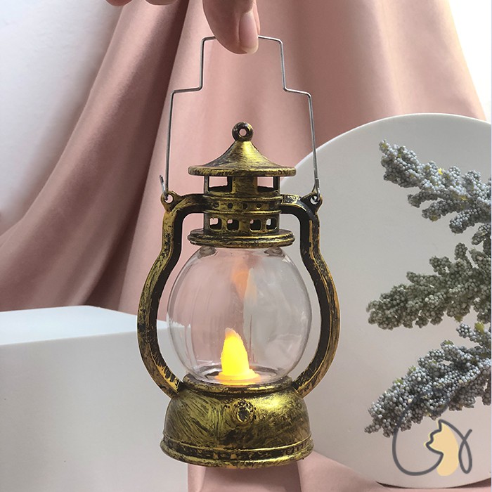 Đèn Dầu Điện Tử LED Trang Trí Phong Cách Cổ Điển Halloween Chihome Decor