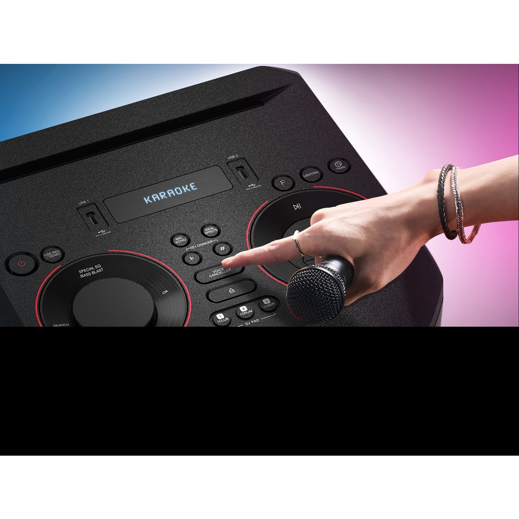 Loa Kéo Bluetooth Karaoke LG XBOOM RN5 - 500W Hàng Chính Hãng