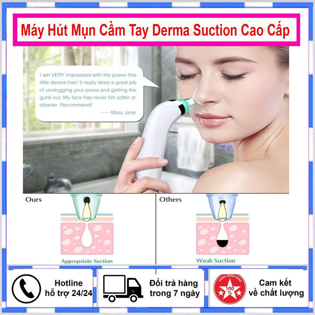 Máy Hút Mụn Cầm Tay Derma Suction Đa Năng Cao Cấp