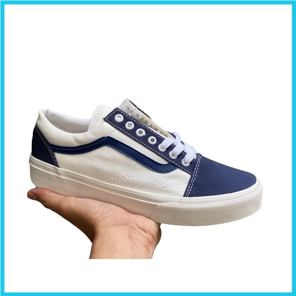 Giày Vans old skool nam nữ 💥 Giày thể thao sneaker nữ Vans vault old skool đủ màu đen, xanh navy Full Bill Box