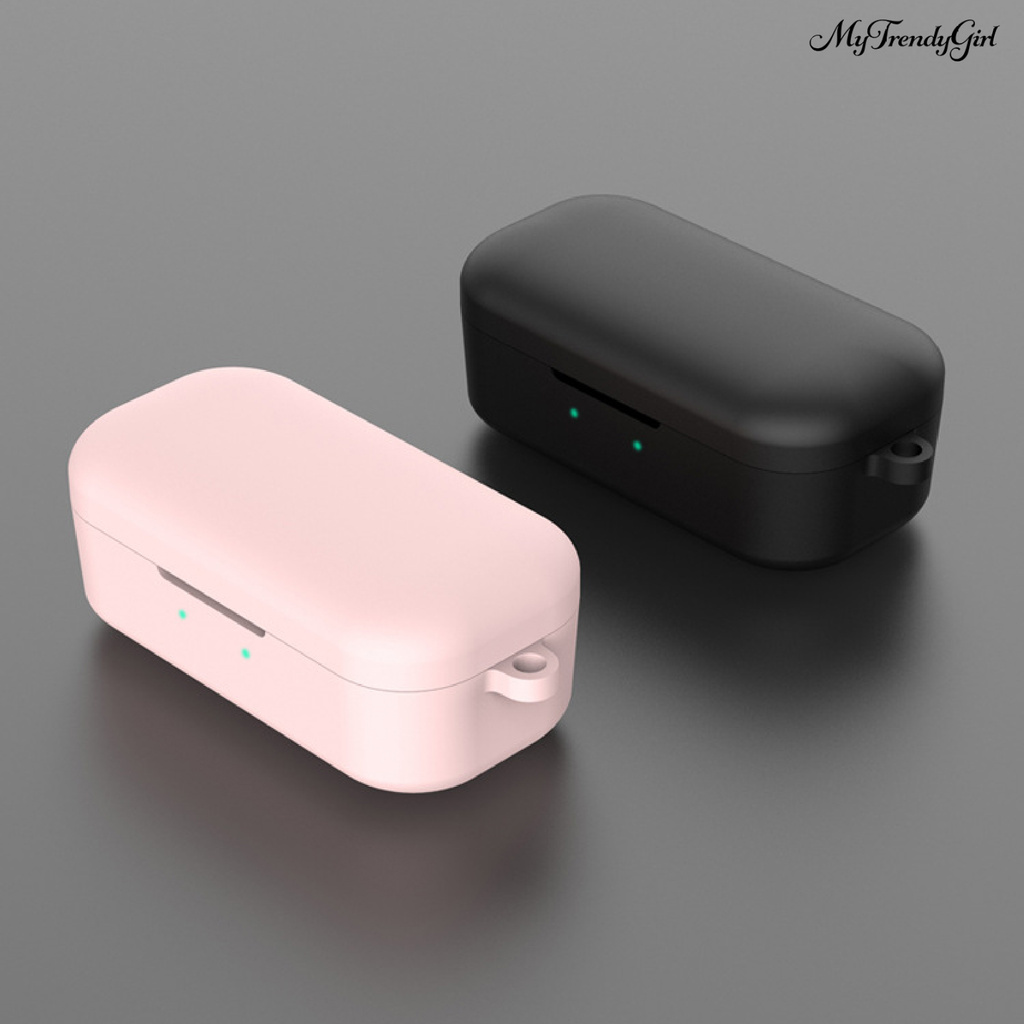 Vỏ Bảo Vệ Hộp Sạc Tai Nghe Không Dây Bằng Silicon Mềm Màu Trơn Cho Qcy T5 | BigBuy360 - bigbuy360.vn