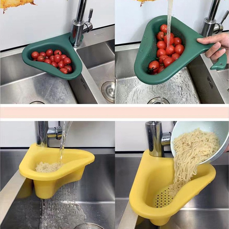 Khay lọc rác bồn rửa bát, chén hình hạc, khay đựng đồ rửa bát bằng nhựa đa năng cho nhà bếp