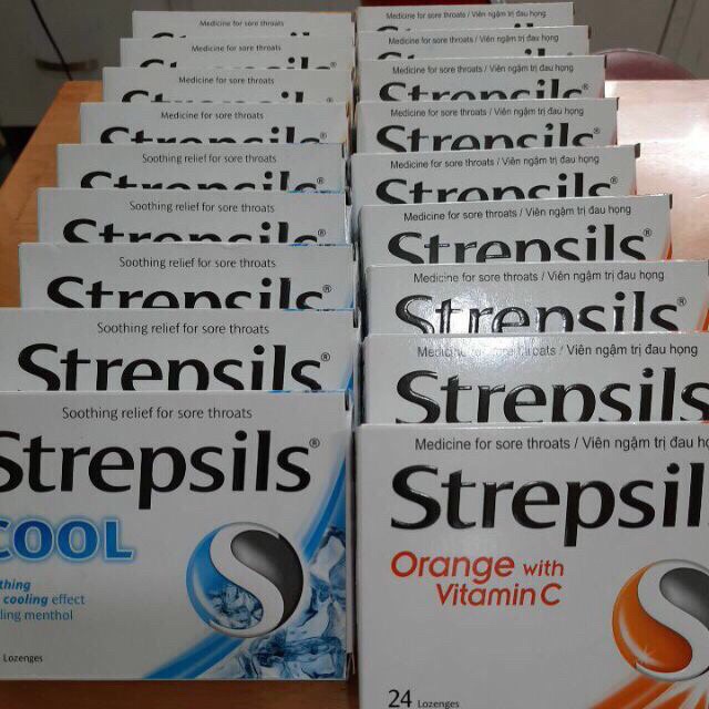 Strepslis kẹo ngậm viêm họng, ho