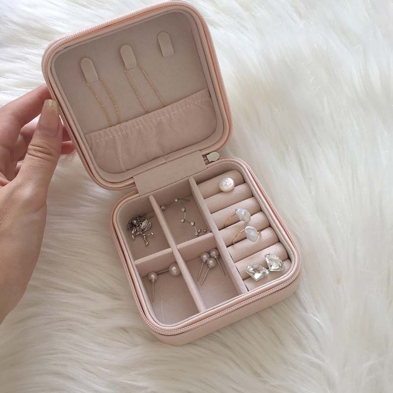 Hộp đựng trang sức phong cách Hàn Quốc đơn giản tinh tế 19398