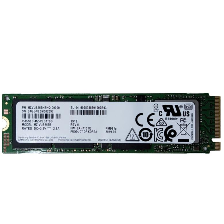 Ổ cứng SSD M2-PCIe 256GB Samsung PM981a NVMe 2280 (OEM Samsung 970 EVO Plus)