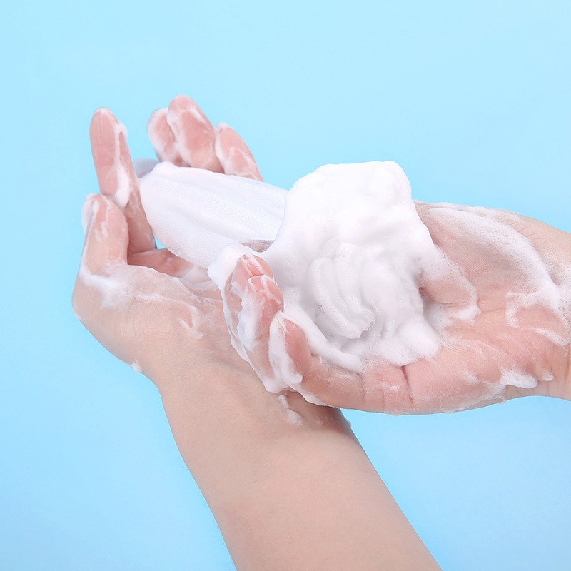 Túi Lưới Đựng Xà Phòng Rửa Mặt Tạo Bọt Tiện Dụng Hiệu Quả