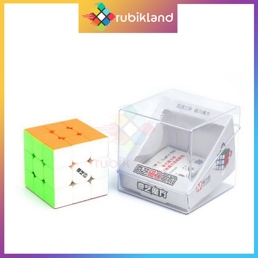 Rubik 3x3 Nam Châm QiYi MS Magnetic Stickerless Rubic 3 Tầng 3x3x3 Đồ Chơi Trí Tuệ