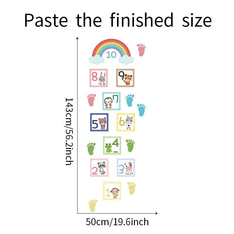 Nhãn Dán Sàn Nhà Họa Tiết Mảnh Ghép Đánh Số Sáng Tạo | Bộ Đồ Chơi Đánh Số Vui Nhộn Dành Cho Trẻ