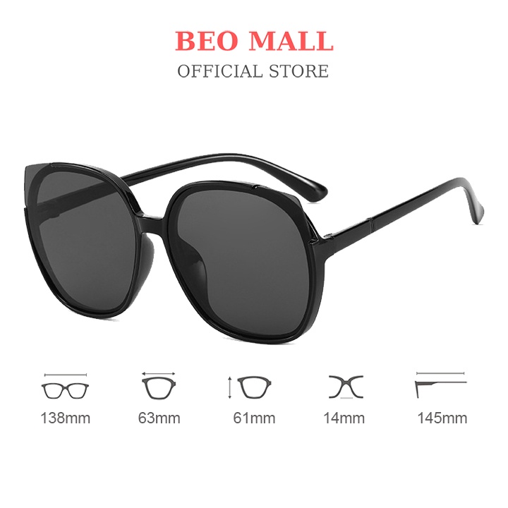 Mắt kính mát nữ cao cấp BEOMALL trẻ trung cá tính thời thượng KT057
