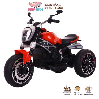 XE MÁY ĐIỆN TRẺ EM PHÂN KHỐI LỚN-1600 Ducati có đèn và nhạc cho bé