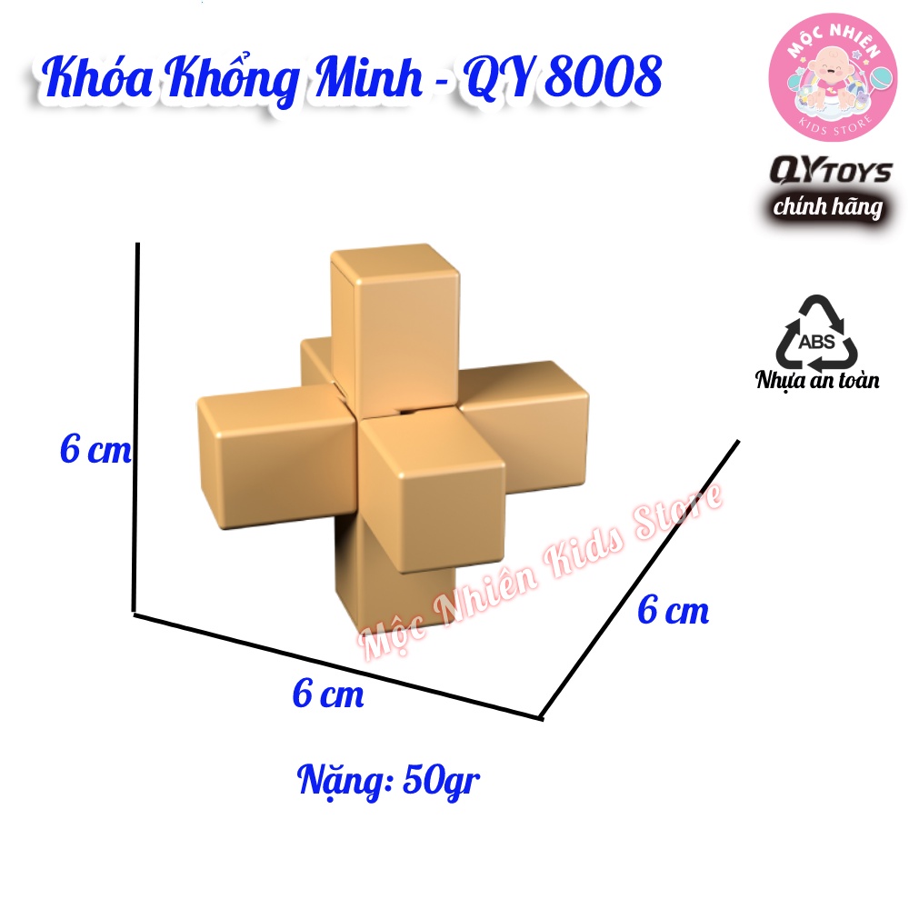 Đồ Chơi Rubik Khóa Khổng Minh QY Toys - Khóa Lỗ Ban - Mộc Nhiên Kids Store