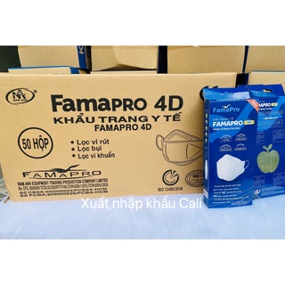 [Chuyên sỉ] 1 thùng khẩu trang 4D Famapro hộp 500 cái/khẩu trang KF94 FAMAPRO hộp
