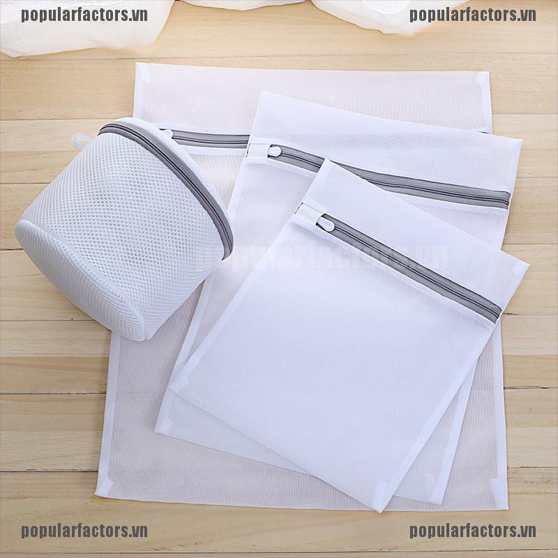 Túi Lưới Giặt Đồ Lót / Vớ Có Khóa Kéo Tiện Dụng