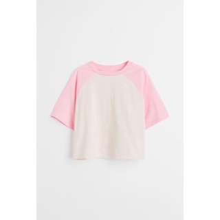 (H&M CHÍNH HÃNG)Áo phông cotton cho bé gái
