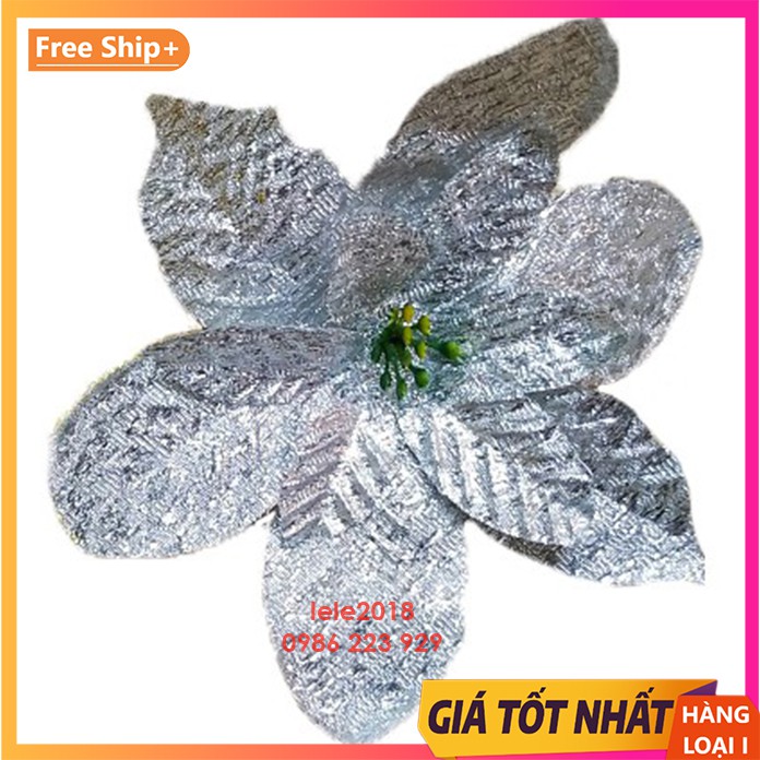 Hoa kim tuyến 15cm trang trí cây thông Noel