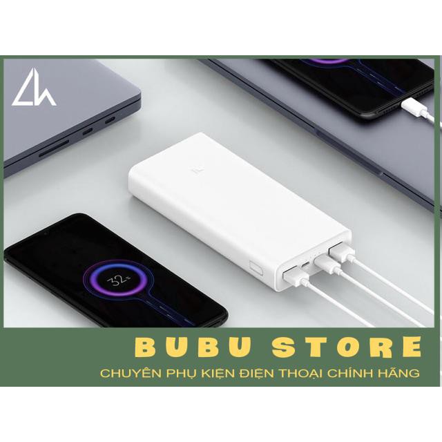 [Chính Hãng] Sạc Dự Phòng Xiaomi 20000mAh Gen 3 2019 2 cổng usb 1 cổng usb type C sạc nhanh - BUBU