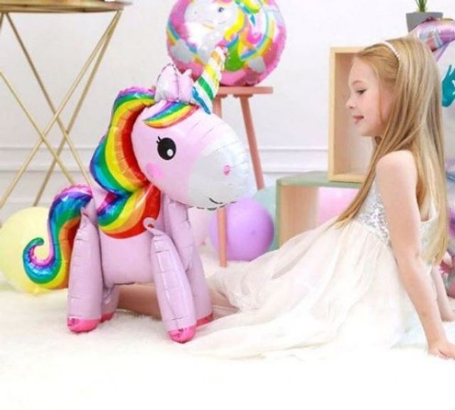 ( NGỰA PONY ) BÓNG NHÔM PONY TRANG TRÍ SINH NHẬT CHO BÉ