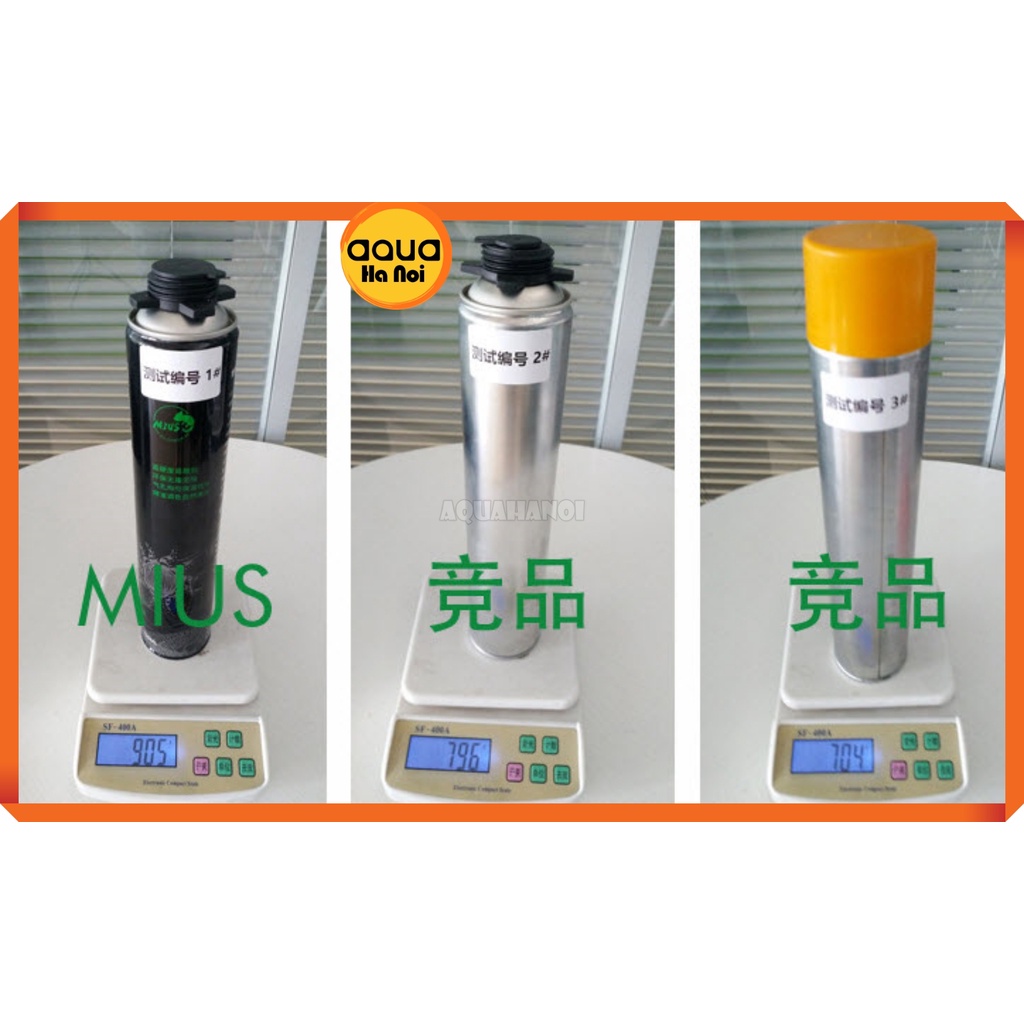 Foam xịt MIUS tạo hình bố cục, background hồ bán cạn - chai 900 gram - Màu nâu/xám đen