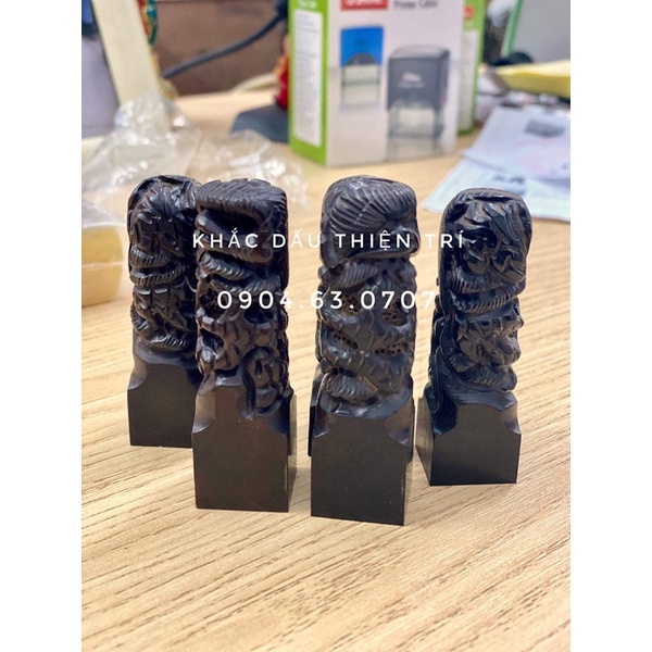 Các mẫu dấu nhựa hình linh vật, làm dấu cá nhân , dấu thư pháp rất độc đáo, 2 cm , cao 6,8cm khắc nội dung theo yêu cầu