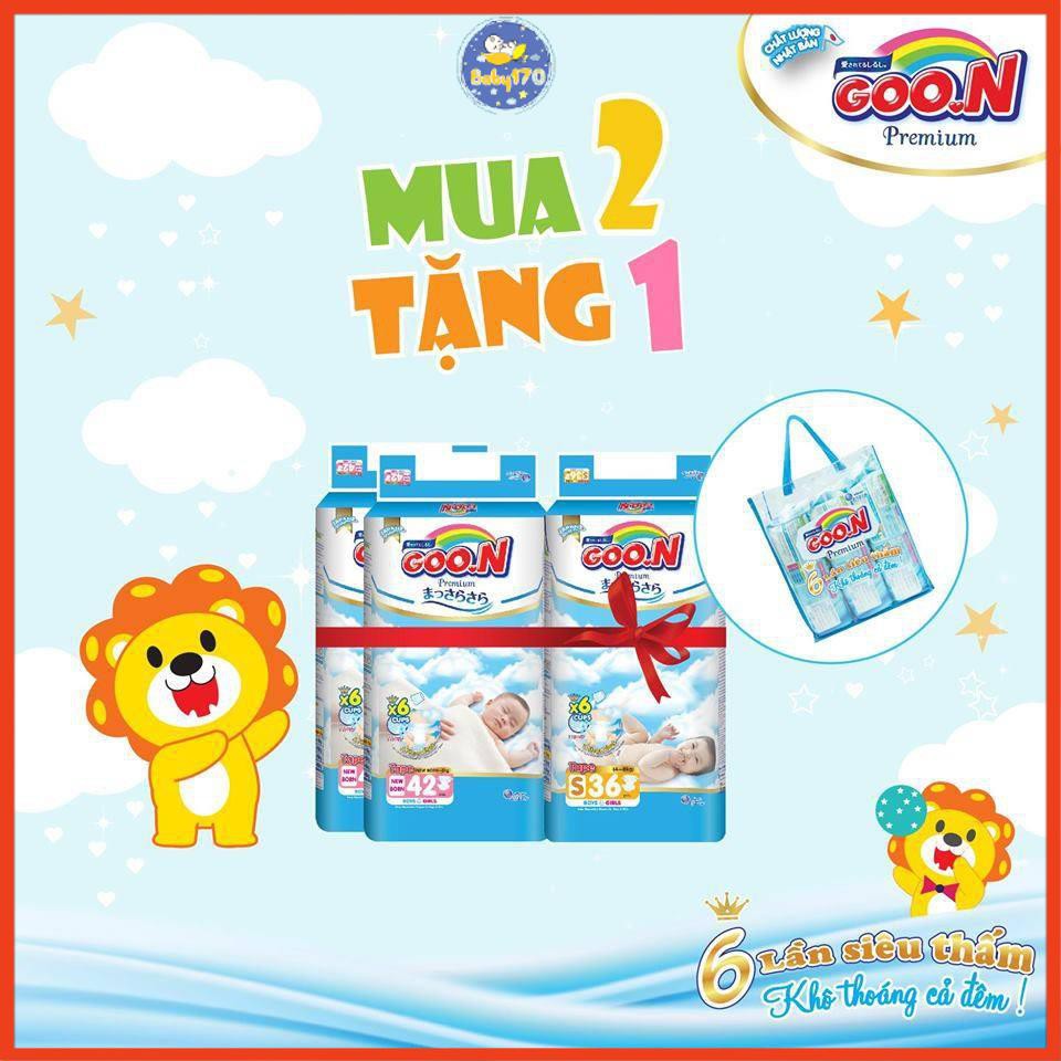 [Mã FMCGSALE24 giảm 8% đơn 500K] Tã dán Goon NB42 [ Mua 2 tặng 1 ]