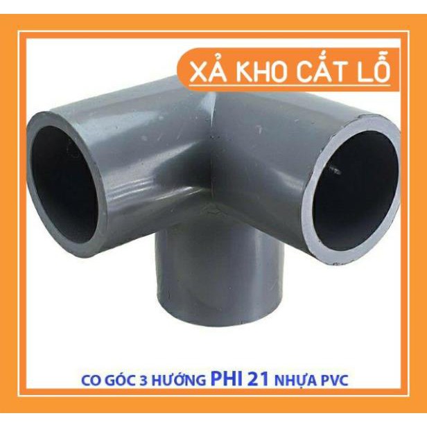 HG2303 Co Góc 3 Hướng, Cút 3 Nhánh,  Tê Ngã 3 Nhựa PVC 21, 27, 34, 42 mĩ