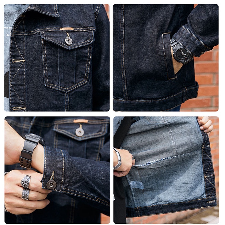 Áo khoác jean size lớn cho người béo hàng Zenbig chất liệu vải jean cho người mập người béo từ 80-140kg