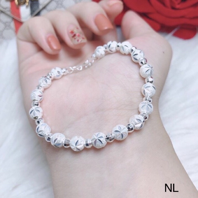 Lắc tay nữ bạc ta, lắc tay bi phay siêu sang chảnh - Kho sỉ bạc Nhất Linh