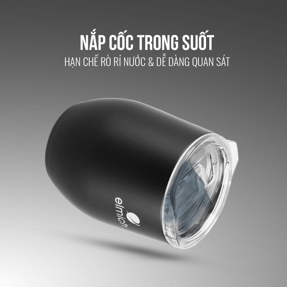 Cốc giữ nhiệt 470ml Elmich EL-3668 thiết kế 3 lớp cách nhiệt, lòng cốc inox 304 an toàn sức khỏe